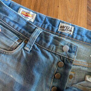 Naked & Famous Big John Rockin' Jelly Bean 30x32 Super Skinny Guy Selvedge Jeans